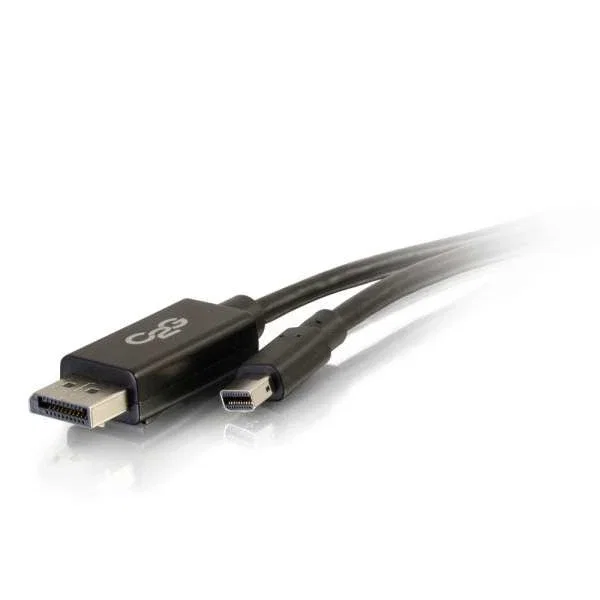 C2G Cable DisplayPort a Mini DisplayPort 2m Negro, Versión 1.2, Macho-Macho para Conectar Pantallas