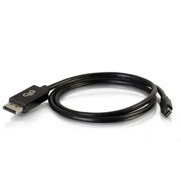 C2G Cable DisplayPort a Mini DisplayPort 2m Negro, Versión 1.2, Macho-Macho para Conectar Pantallas