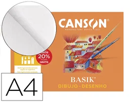 Canson Basik Papel Dibujo Artístico Din A4 130g Minipack 10 Hojas