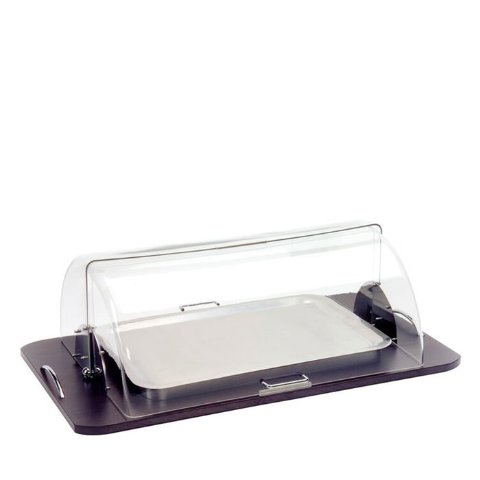 ZE PE SAS ROMA Campana Roll Top Refrigerada para Buffet, Carro Servicio, Placa Eutéctica, Dimensiones 92 x 52 x 28 cm