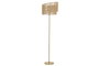 DKD Home Decor Lámpara de Pie Espiral en Fibra de Papel y Metal