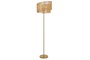 DKD Home Decor Lámpara de Pie Espiral en Fibra de Papel y Metal