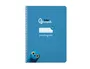 Liderpapel Cuaderno Espiral A5 Pautaguía Tapa Blanda 40 Hojas 75gr Cuadro Pautado 2,5mm Color Azul