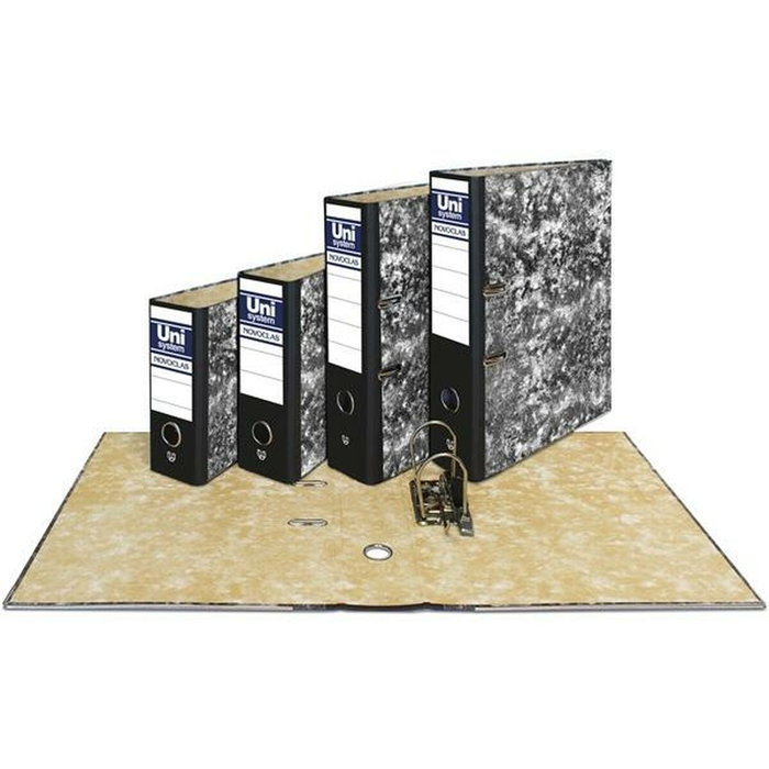 UNIPAPEL Pack de 12 archivadores de palanca Novoclas color negro UNIPAPEL Pack de 12 archivadores de palanca Novoclas color negro