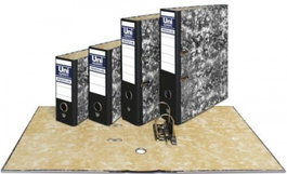 UNIPAPEL Pack de 12 archivadores de palanca Novoclas color negro