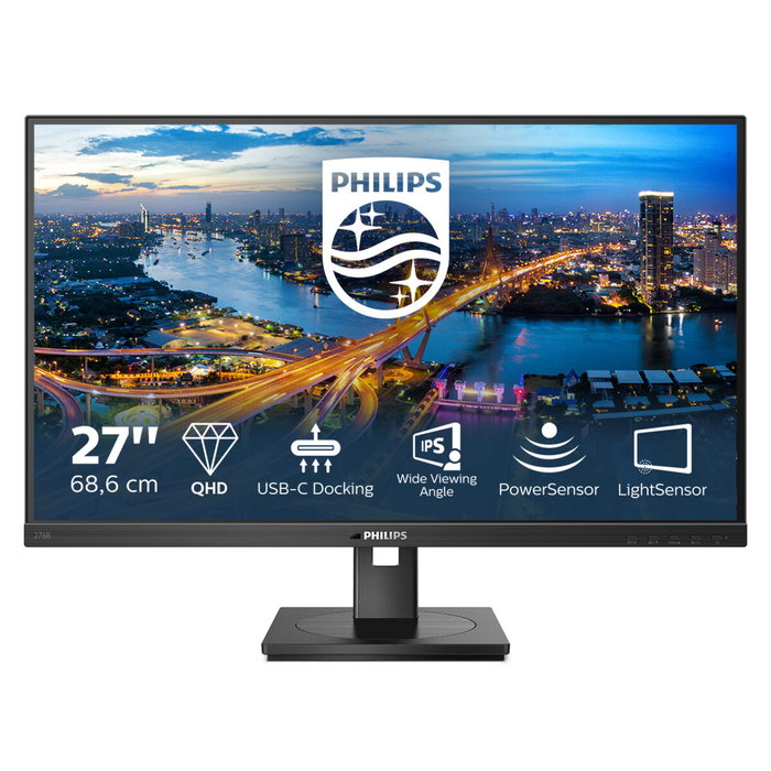 Philips Monitor B-line 276B1/00 QHD IPS 27 pulgadas con USB-C de 90W