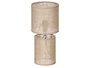 Giftdecor Lámpara Sobremesa Trenzada Natural Metal Plástico Tela Natural 13 x 13 x 29 cm (Set de 12)