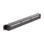DeLOCK 43295 Patch Panel 24 Puertos Cat.6 Negro 1U