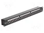 DeLOCK 43295 Patch Panel 24 Puertos Cat.6 Negro 1U