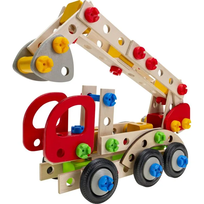 Heros Constructor Camión de bomberos para construir 155 piezas Madera FSC +5 años Heros Constructor Camión de bomberos para construir 155 piezas Madera FSC +5 años