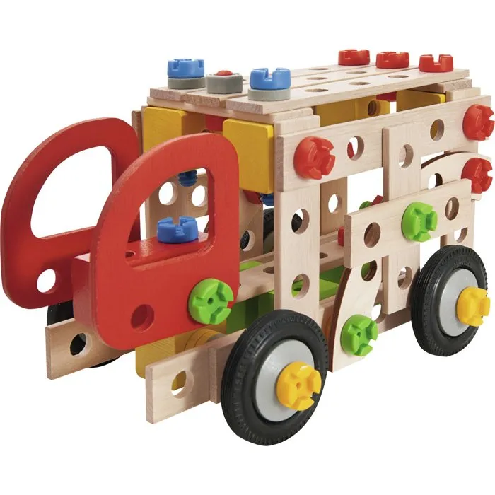 Heros Constructor Camión de bomberos para construir 155 piezas Madera FSC +5 años Heros Constructor Camión de bomberos para construir 155 piezas Madera FSC +5 años