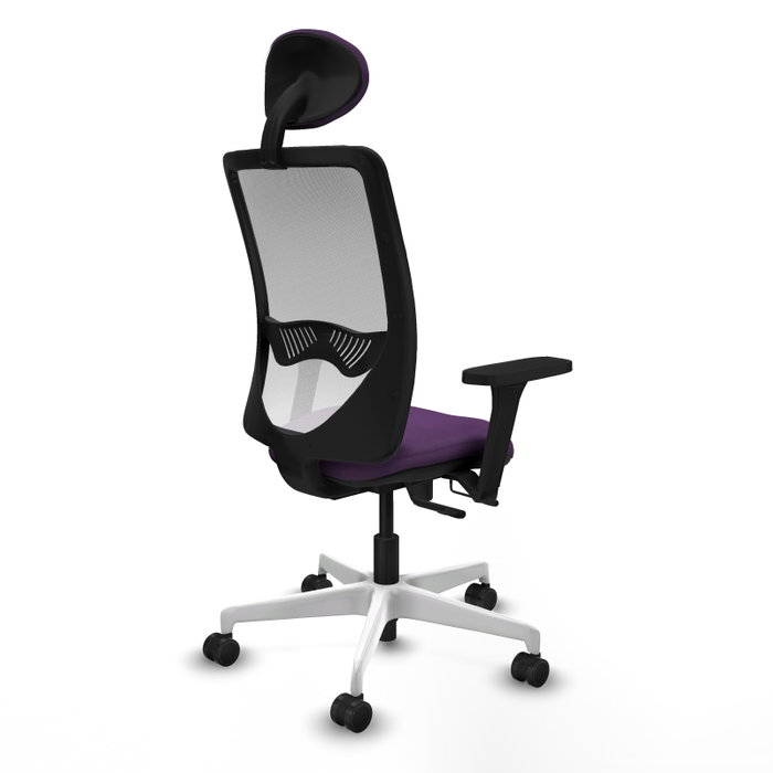 PIQUERAS Y CRESPO Silla de oficina Zulema Morado y Blanco
