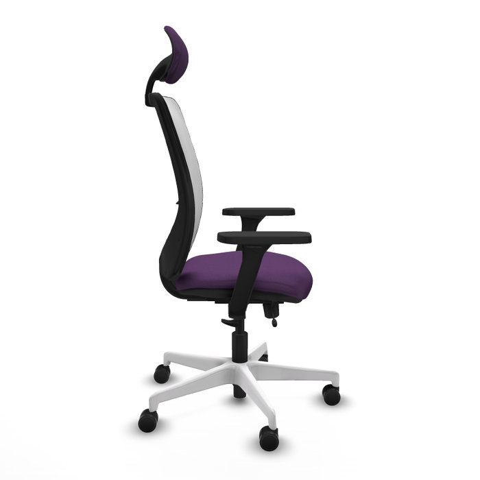 PIQUERAS Y CRESPO Silla de oficina Zulema Morado y Blanco