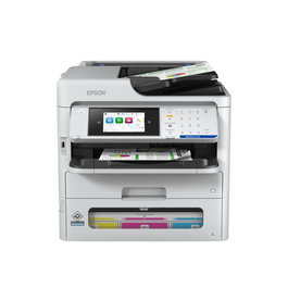 Epson WorkForce Pro EM-C800RDWF - Impresora Multifunción de Inyección a Color, 4 en 1, 25 ppm, WiFi, Ethernet, Pantalla Táctil, Dúplex, Sistema RIPS, Hasta 1830 Hojas