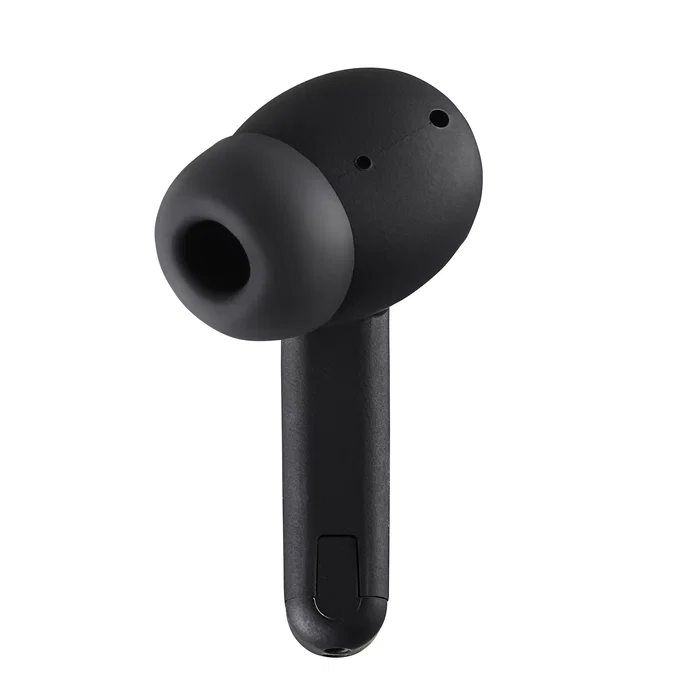 Intenso Buds T300A Auriculares Inalámbricos Bluetooth 5.3 True Wireless (TWS) con Cancelación Activa de Ruido (ANC), 35h Autonomía, Estuche Carga USB-C, Negro