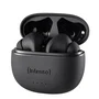 Intenso Buds T300A Auriculares Inalámbricos Bluetooth 5.3 True Wireless (TWS) con Cancelación Activa de Ruido (ANC), 35h Autonomía, Estuche Carga USB-C, Negro