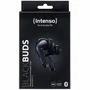 Intenso Buds T300A Auriculares Inalámbricos Bluetooth 5.3 True Wireless (TWS) con Cancelación Activa de Ruido (ANC), 35h Autonomía, Estuche Carga USB-C, Negro