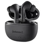 Intenso Buds T300A Auriculares Inalámbricos Bluetooth 5.3 True Wireless (TWS) con Cancelación Activa de Ruido (ANC), 35h Autonomía, Estuche Carga USB-C, Negro