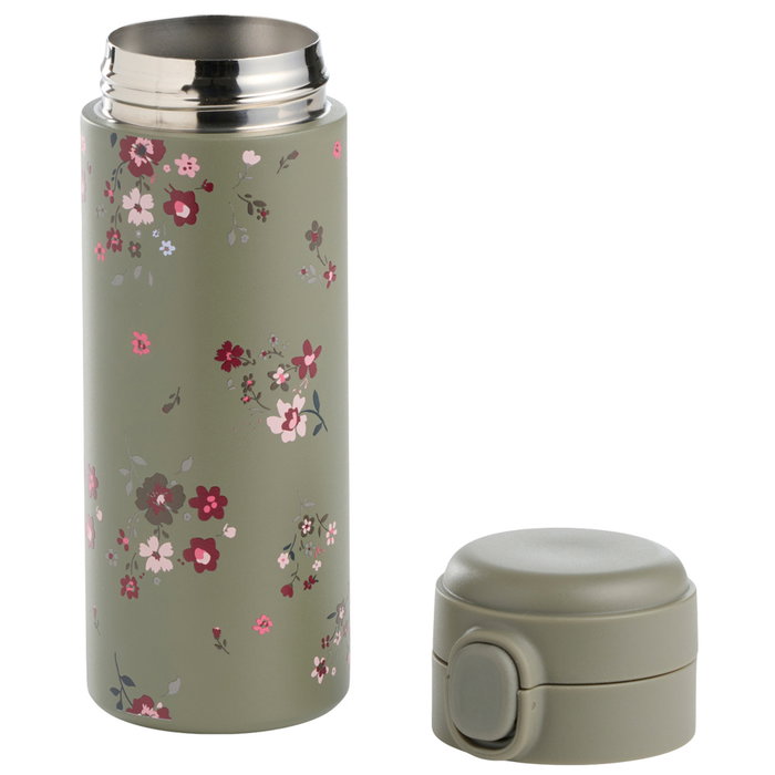 Day Termo Botella 350 ml con Decoración Floral Acero Plástico y Silicona Colores Surtidos