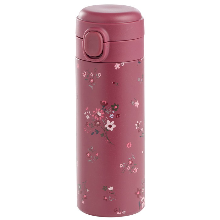 Day Termo Botella 350 ml con Decoración Floral Acero Plástico y Silicona Colores Surtidos