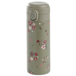 Day Termo Botella 350 ml con Decoración Floral Acero Plástico y Silicona Colores Surtidos