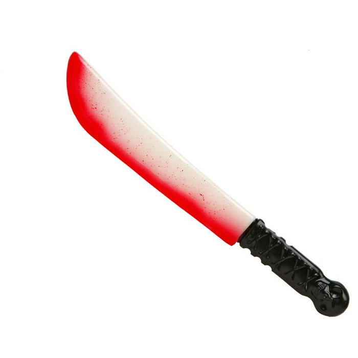 Atosa Machete Ensangrentado con Brillo en la Oscuridad 41 cm, Rojo Atosa Machete Ensangrentado con Brillo en la Oscuridad 41 cm, Rojo