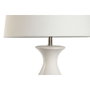 DKD Home Decor Lámpara de Sobremesa de Cerámica y Algodón Bicolor