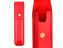 Belius Passion d'or Pluma y estuche de lujo en cuero rojo y dorado con tinta azul, aluminio texturizado