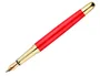 Belius Passion d'or Pluma y estuche de lujo en cuero rojo y dorado con tinta azul, aluminio texturizado