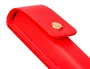 Belius Passion d'or Pluma y estuche de lujo en cuero rojo y dorado con tinta azul, aluminio texturizado