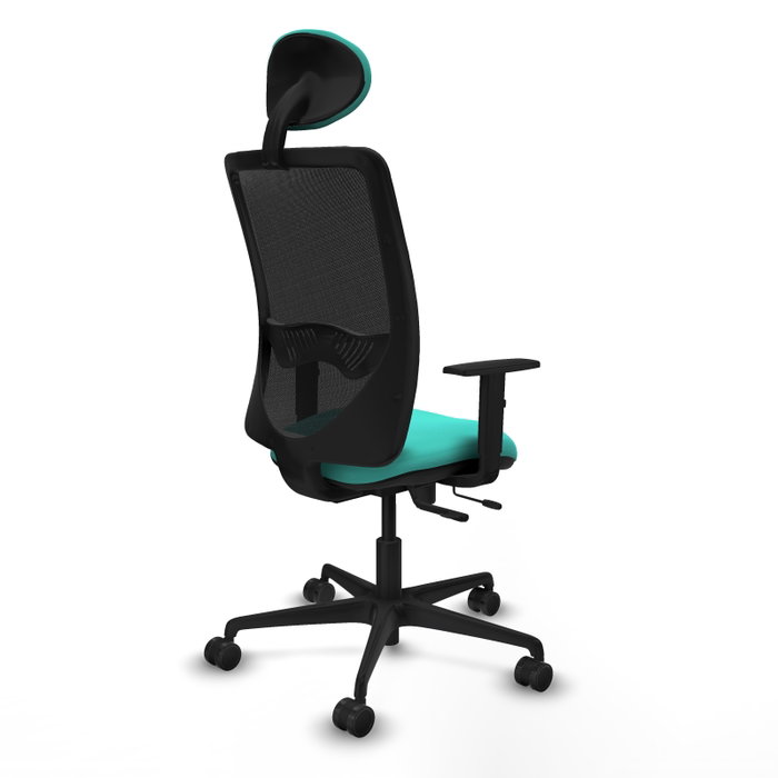 PIQUERAS Y CRESPO Silla de oficina Zulema con mecanismo Sincro/Traslack, Turquesa y Negro PIQUERAS Y CRESPO Silla de oficina Zulema con mecanismo Sincro/Traslack, Turquesa y Negro