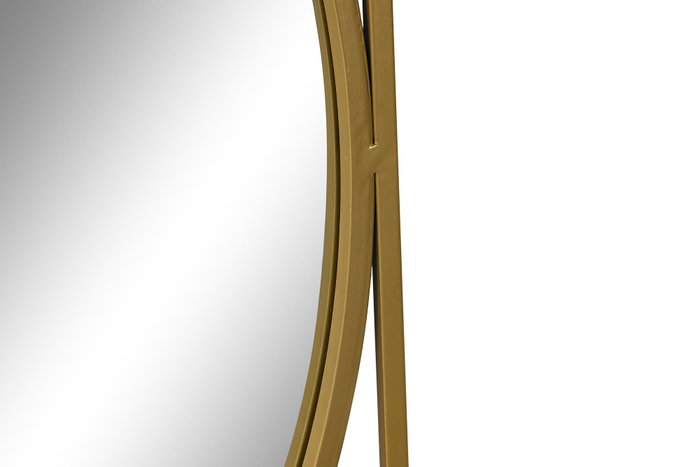 DKD Home Decor Espejo de Hierro y Cristal Dorado 85,5x85,5 cm