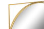 DKD Home Decor Espejo de Hierro y Cristal Dorado 85,5x85,5 cm