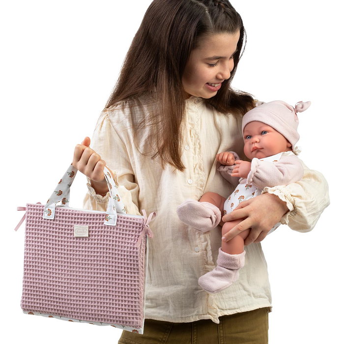 Muñecas Antonio Juan Muñeca Bebé Recién Nacida Nica 50431 con Bolso Cambiador, Ropa y Manta - Juguete para Niñas +3 Años Muñecas Antonio Juan Muñeca Bebé Recién Nacida Nica 50431 con Bolso Cambiador, Ropa y Manta - Juguete para Niñas +3 Años
