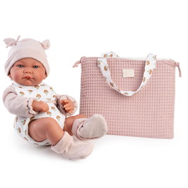 Antonio Juan Nica Muñeca Recién Nacida con Bolso Cambiador, 42cm, Muñeca Bebé