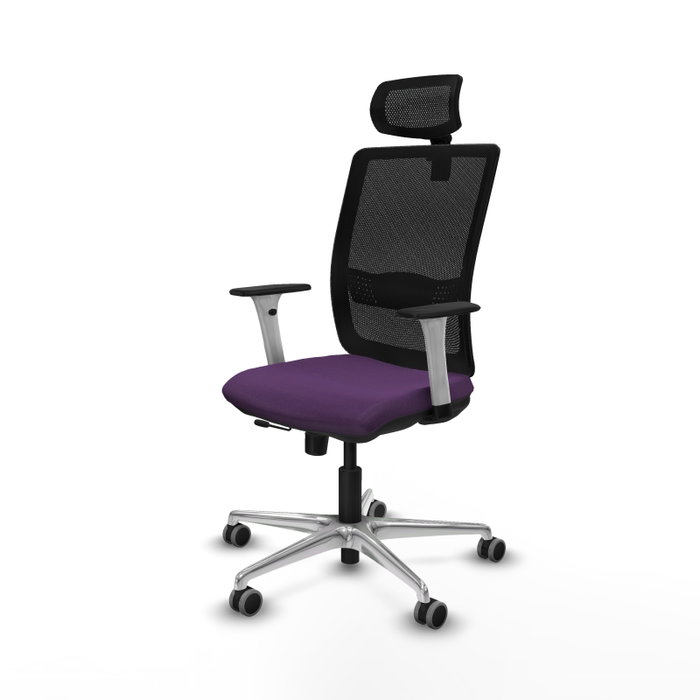 PIQUERAS Y CRESPO Silla de oficina Haches con mecanismo Sincro/Traslack Morado y Negro PIQUERAS Y CRESPO Silla de oficina Haches con mecanismo Sincro/Traslack Morado y Negro