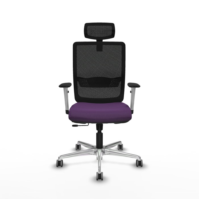 PIQUERAS Y CRESPO Silla de oficina Haches con mecanismo Sincro/Traslack Morado y Negro PIQUERAS Y CRESPO Silla de oficina Haches con mecanismo Sincro/Traslack Morado y Negro