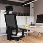 PIQUERAS Y CRESPO Silla de oficina Horna con mecanismo Sincro, Azul y Gris
