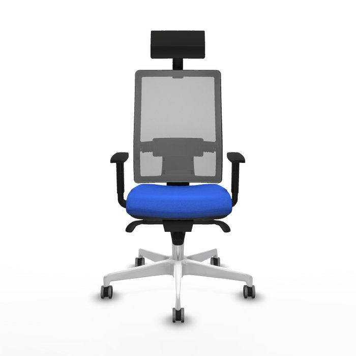 PIQUERAS Y CRESPO Silla de oficina Horna con mecanismo Sincro, Azul y Gris PIQUERAS Y CRESPO Silla de oficina Horna con mecanismo Sincro, Azul y Gris