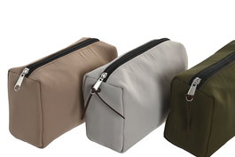 DKD Home Decor Neceser Colección Urban Verde Beige Nylon 16.5 x 7 x 10.5 cm (6 Unidades)