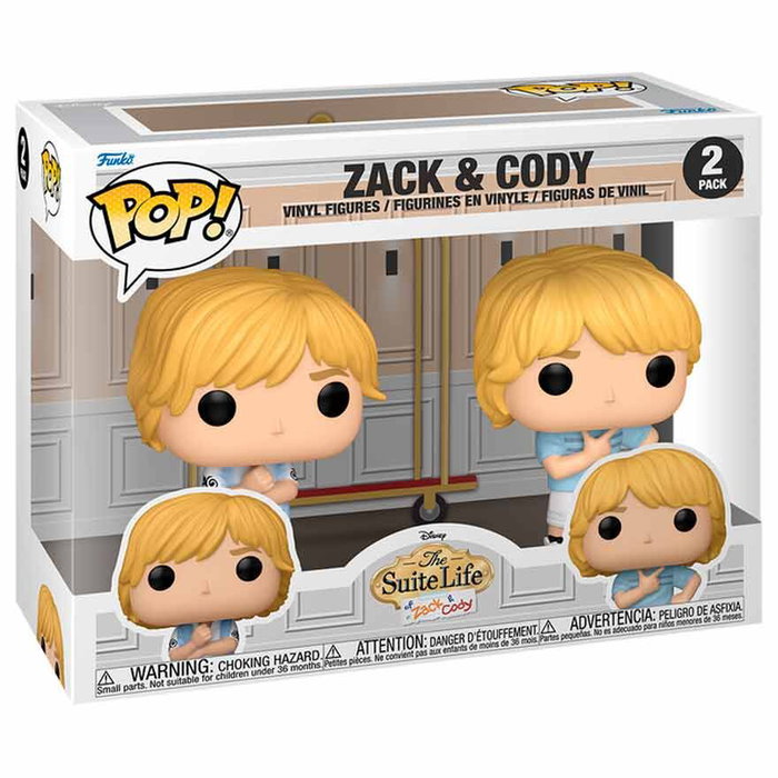 Funko Pack de 2 figuras POP! Vinyl Zack & Cody de Hotel, dulce hotel
