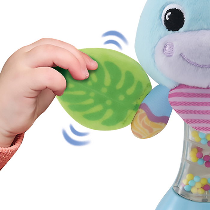 V-Tech Sonajero Bebé Hipopótamo Azul 80-577322 para Manos Pequeñas con Texturas y Elementos Estimulantes +3 Meses