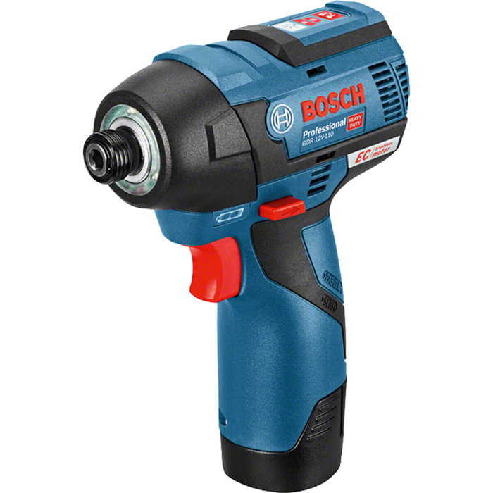 Bosch Professional GDR 12V-110 atornillador de impacto con 2 baterías 3.0Ah en L-BOXX Bosch Professional GDR 12V-110 atornillador de impacto con 2 baterías 3.0Ah en L-BOXX