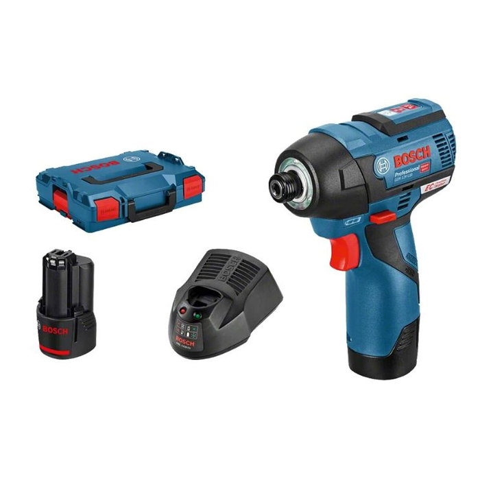 Bosch Professional GDR 12V-110 atornillador de impacto con 2 baterías 3.0Ah en L-BOXX Bosch Professional GDR 12V-110 atornillador de impacto con 2 baterías 3.0Ah en L-BOXX