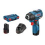 Bosch Professional GDR 12V-110 atornillador de impacto con 2 baterías 3.0Ah en L-BOXX