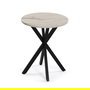Mesa Auxiliar Redonda Efecto Mármol 40x50 cm - VERSA