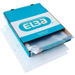 Funda Multitaladro Elba Pp Standard 90Μ Pl.Nj. A4 11 Tal. Paquete De 100 (60023617)