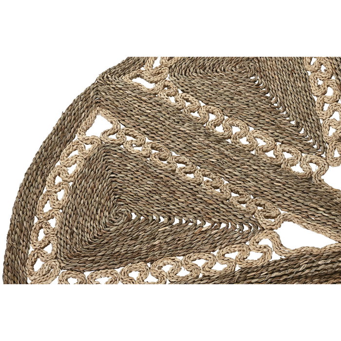 DKD Home Decor Alfombra Seagrass Algodón 178x178x1,8 cm Natural DKD Home Decor Alfombra Seagrass Algodón 178x178x1,8 cm Natural