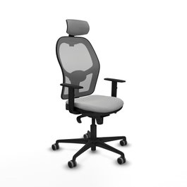 PIQUERAS Y CRESPO Silla de oficina Jorquera Gris con mecanismo Sincro