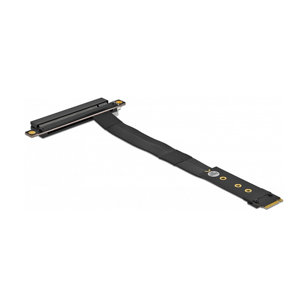 DeLOCK Adaptador M.2 Key M a PCIe x16 NVMe con cable de 20 cm, Negro DeLOCK Adaptador M.2 Key M a PCIe x16 NVMe con cable de 20 cm, Negro